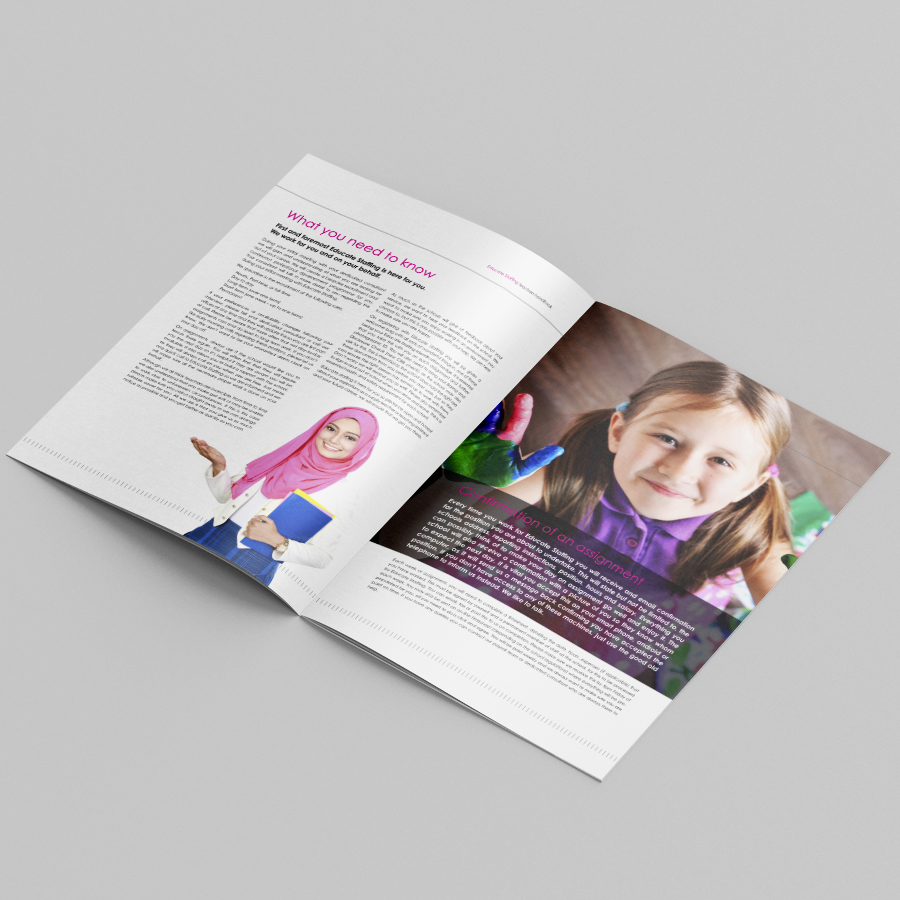 Educate staffing Inside Spread